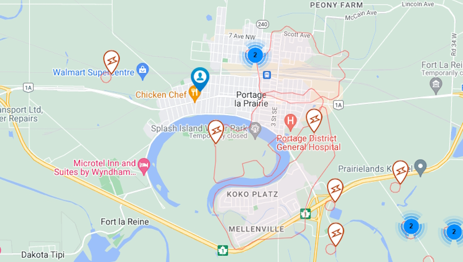 Large portions of Portage temporarily faced power outages Friday